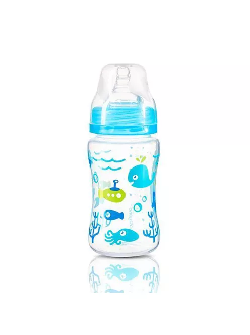 BabyOno Cumisüveg műanyag szélesnyakú anticolic 240ml 403