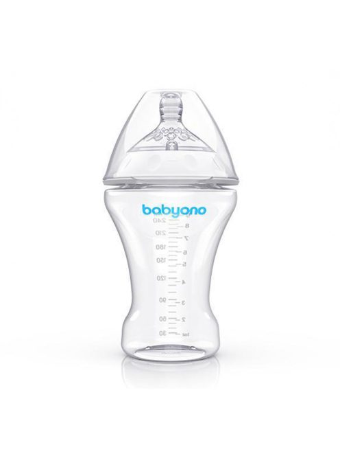 BabyOno Cumisüveg, Natural Nursing, műanyag, Anti-Colic, 260 ml, 1451