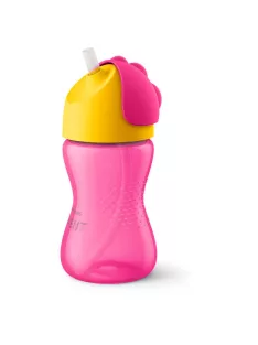   Philips AVENT Itatópohár rugalmas szívószállal 300ml 12hó - lányos