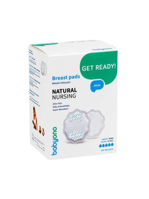BabyOno Melltartóbetét, Natural Nursing, eldobható, 24 db/csomag