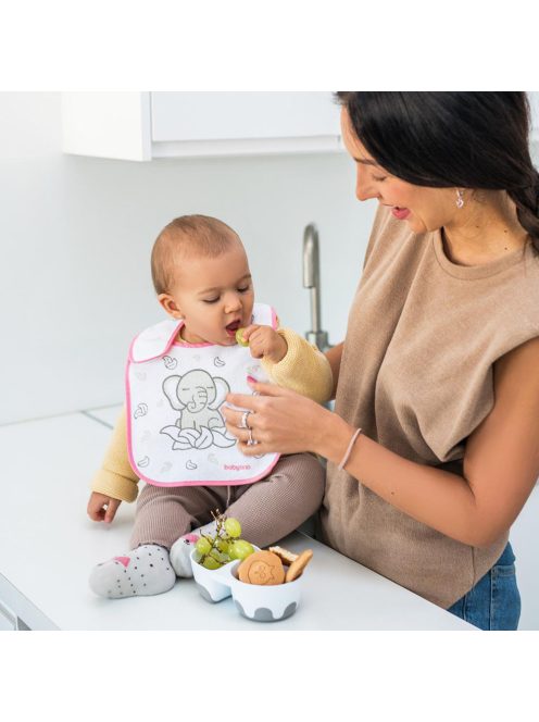 BabyOno Előke, frottír, vízálló réteggel, többféle, közepes, 832