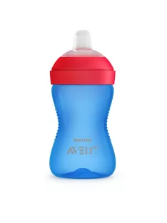   Philips AVENT Itatópohár puha csőrös harapásálló 300ml 9hó - fiús