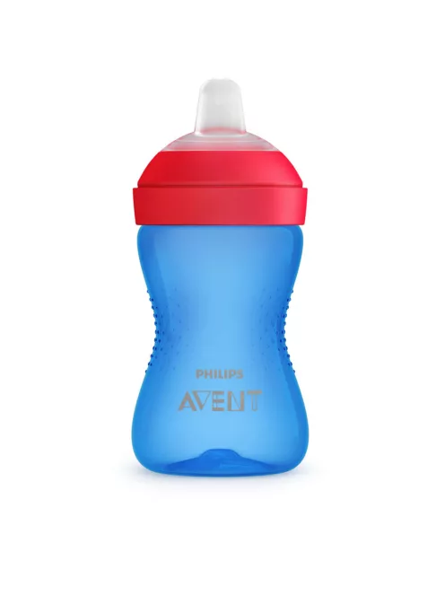 Philips AVENT Itatópohár puha csőrös harapásálló 300ml 9hó - fiús