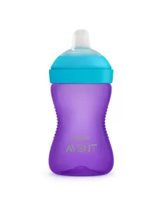   Philips AVENT Itatópohár puha csőrös harapásálló 300ml 9hó - lányos