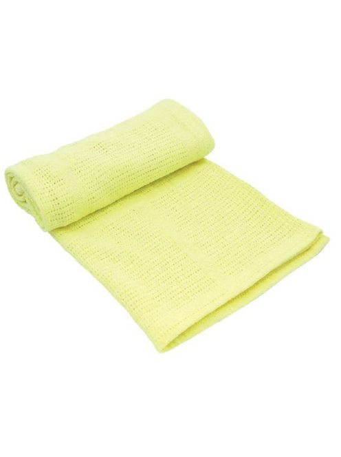 Kikkaboo aprómintás, kötött takaró, 70x100cm - sárga