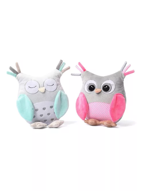 BabyOno Csörgő Sofia bagoly, plüss, 30cm, két színben, 441