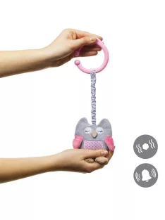   BabyOno Játékfigura, Sofia bagoly, plüss, rezgő, 21 cm, két színben, 442
