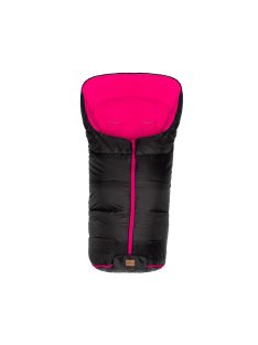   Fillikid bundazsák babakocsiba Eco big 1220-22 fekete pink béléssel