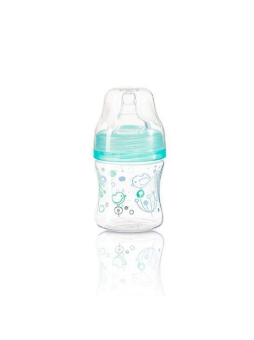 BabyOno Cumisüveg műanyag, szélesnyakú, Anti-Colic, 120ml, menta, 402/01