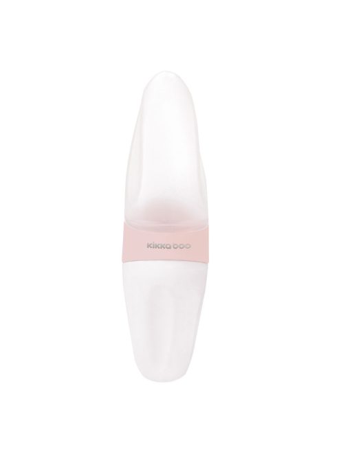 Kikkaboo babaetető, szilikonos kanállal, 90 ml - comet pink