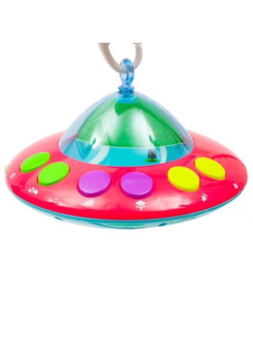 Baby Mix - Zenélő-forgó, projektoros, távirányítóval, Repülő és helikopter