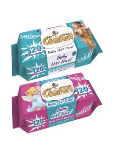 My Comfort nedves törlőkendő kupakos 120db - angyalkás