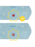 Badabulle - Csúszásgátló kádba hőmérővel, XXL, B023014