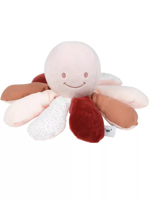 Nattou foglalkoztató játék plüss Lapidou Octopus - rozsda