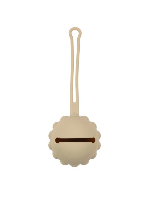 Nattou szilikon cumitartó tok - homok