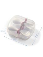 BabyOno Evőeszközkészlet dobozzal, ergonomikus, mályva, 969/01