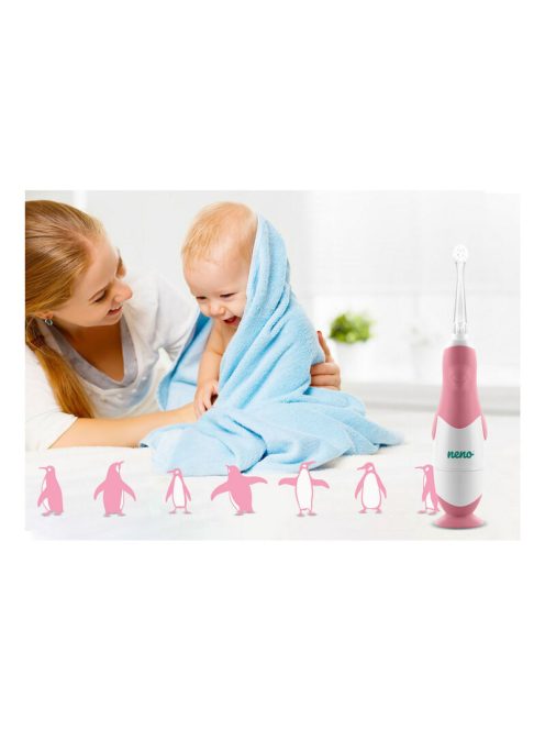 Neno fogkefe elektromos 3 hó-3 év Denti - rózsaszín