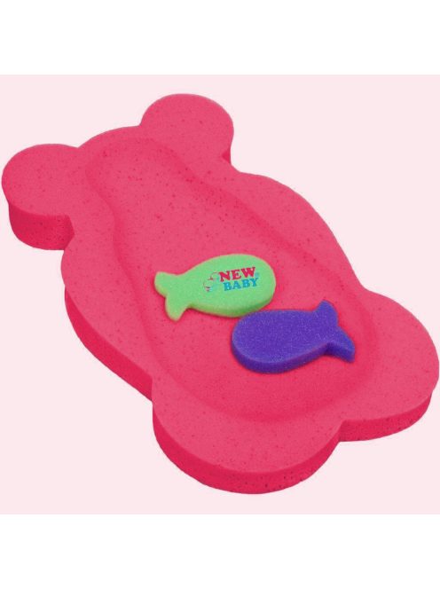 New Baby kádbetét szivacs Maxi - piros medve