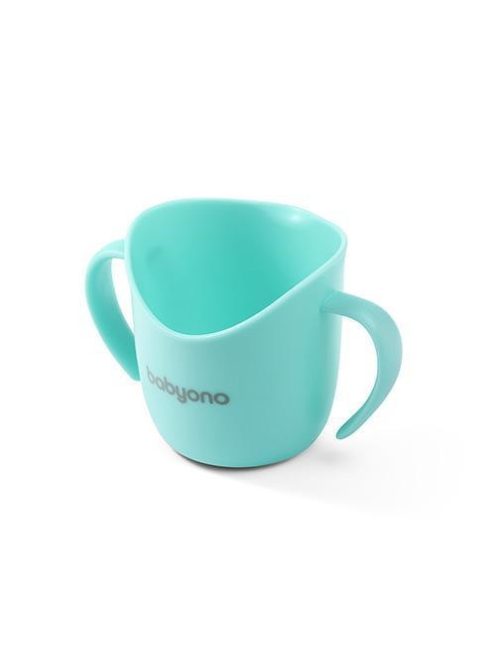 BabyOno Tanulópohár, ergonomikus, 6 hó, menta, 1463/06