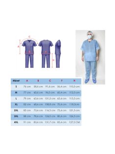 Apás szülés szett fertőtlenítő kendővel - 2XL