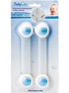 BabyOno Univerzális zár, 2db, fehér