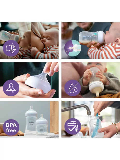 Philips AVENT Cumisüveg Natural Response AirFree szeleppel 125ml 2db-os