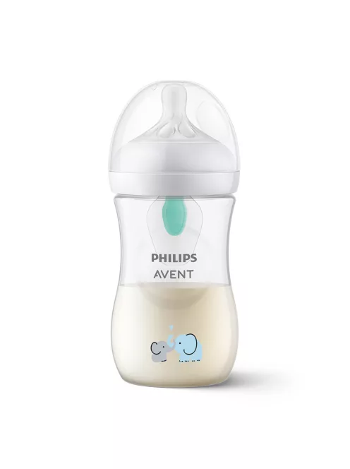 Philips AVENT Cumisüveg Natural Response AirFree szeleppel 260ml - elefánt
