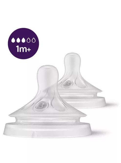 Philips AVENT Etetőcumi Natural Response 2db 3 cseppes 1hó