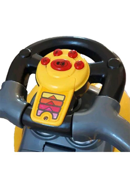 Baby Mix 3az1-ben Mega Car bébitaxi tolókarral - piros