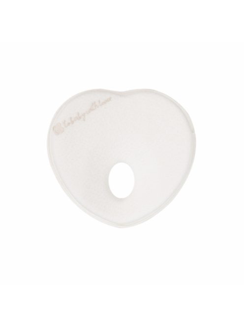 Kikkaboo párna - laposfejűség elleni memóriahabos ergonomikus Airknit szív fehér