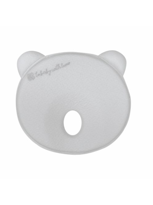 Kikkaboo párna - laposfejűség elleni memóriahabos ergonomikus Airknit maci szürke