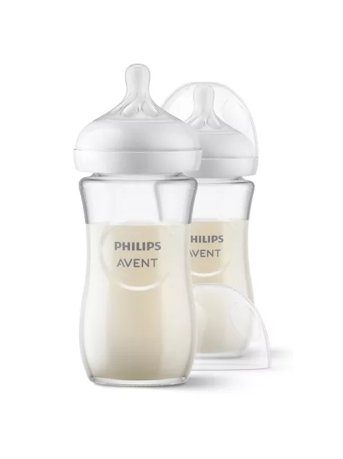 Philips AVENT Cumisüveg Natural Response üveg 240ml 2db-os