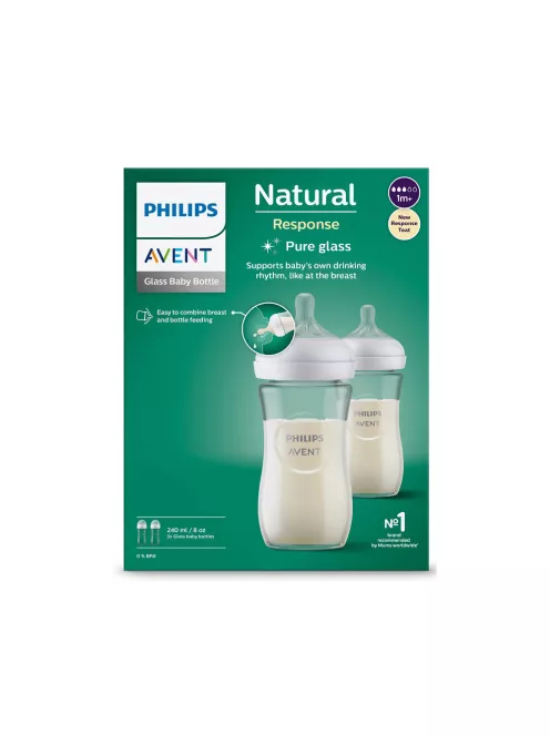 Philips AVENT Cumisüveg Natural Response üveg 240ml 2db-os