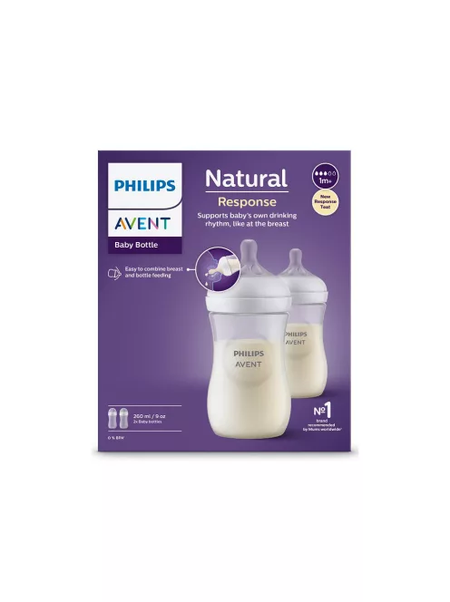 Philips AVENT Cumisüveg Natural Response 260ml 2db-os