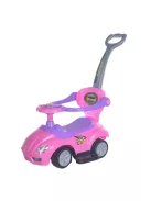 Baby Mix 3az1-ben Mega Car bébitaxi tolókarral - rózsaszín