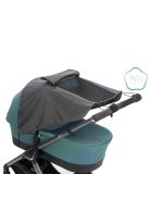 Fillikid kiegészítő naptető babakocsira és mózeskosárra Deluxe - szürke-melange