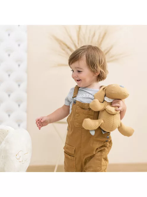 Nattou játék jacquard 30cm Charlie, a kutya - karamell