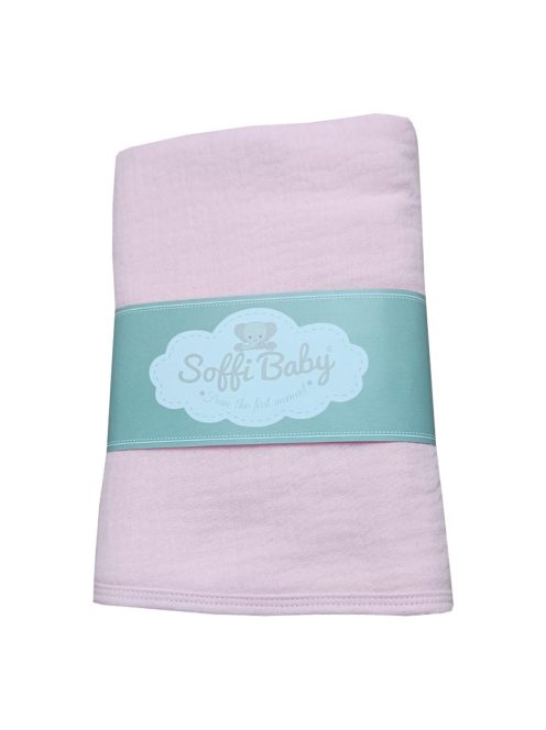 Soffi Baby takaró muszlin dupla rózsaszín 70x90cm