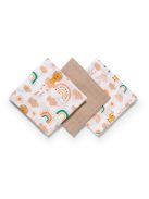 BabyOno Textilpelenka, színes, 3 db, bézs, 348/08