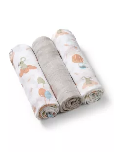   BabyOno Textilpelenka, színes, 3 db, bambusz, világosszürke, 397/09