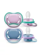 Philips AVENT Játszócumi Ultra Air neutral 6-18hó lányos 2db - kék