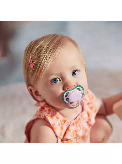 Philips AVENT Játszócumi Ultra Air neutral 0-6hó lányos 2db - lila