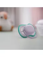 Philips AVENT Játszócumi Ultra Air neutral 0-6hó lányos 2db - lila