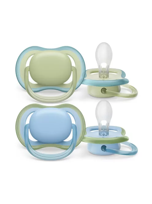 Philips AVENT Játszócumi Ultra Air neutral 0-6hó fiús 2db - kék