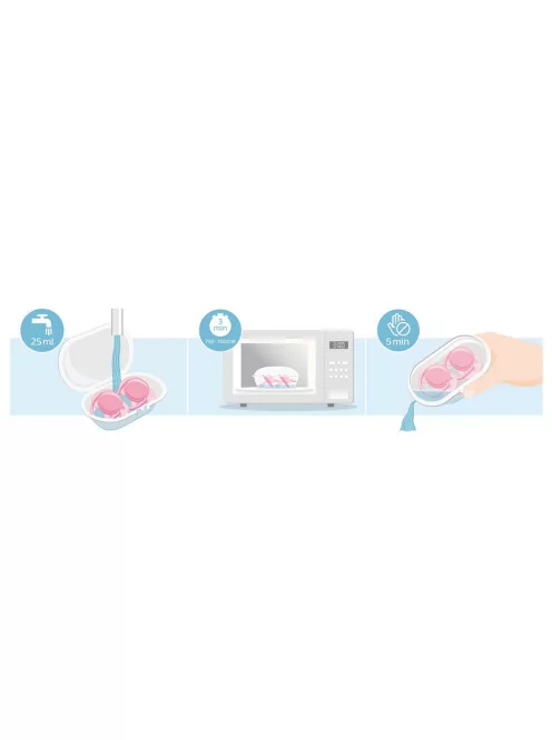 Philips AVENT Játszócumi Ultra Air neutral 0-6hó fiús 2db - kék