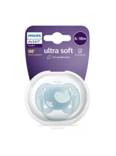   Philips AVENT Játszócumi Ultrasoft Premium 6-18hó 1db - kék