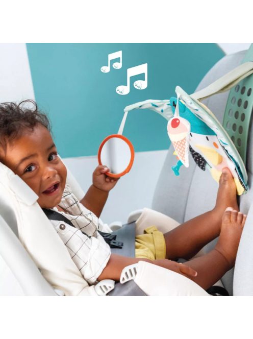 Taf Toys játék autóba Penguin Play and Kick Car Toy zenélő pingvin 12955