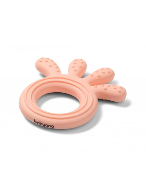 BabyOno rágóka - szilikon Octopus rózsaszín 826/01