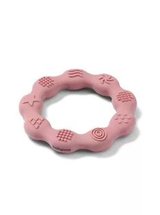   BabyOno Rágóka, RING, szilikon, gyűrű, rózsaszín, 825/02