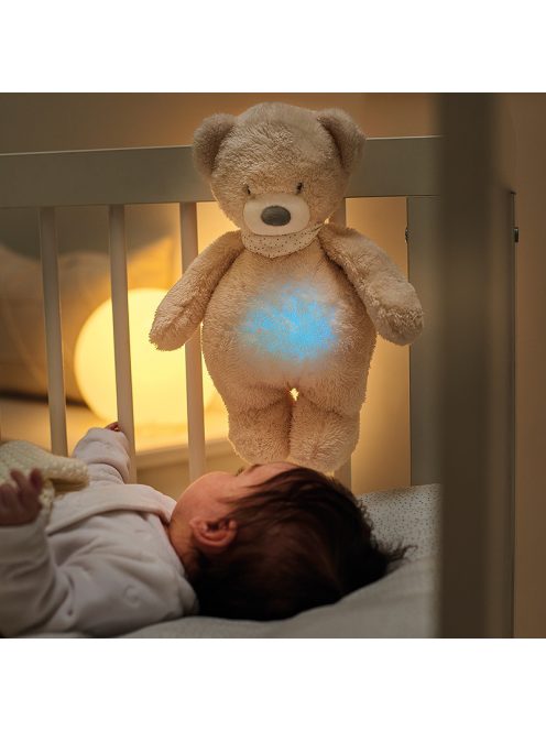 Nattou éjjeli fény zenélő Sleepy maci - bézs